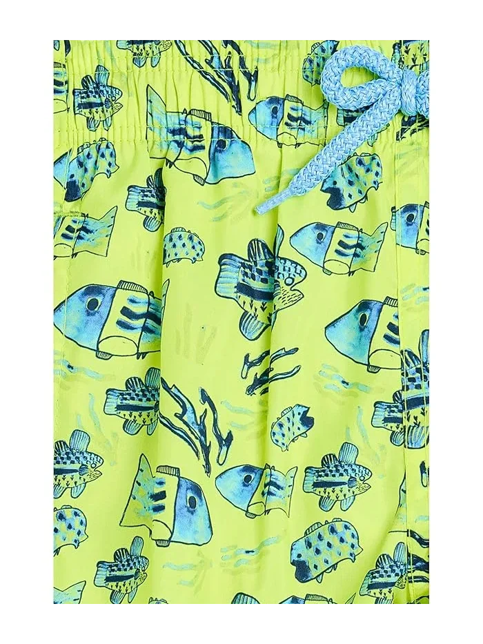 Плавки с принтом Jihin Fishies Drawing Vilebrequin Kids — изображение 3 из 3, желтый