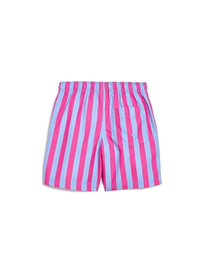 Плавки полосатые Cabana Striped Trunks Hanna Andersson — изображение 2 из 3, синий/розовый