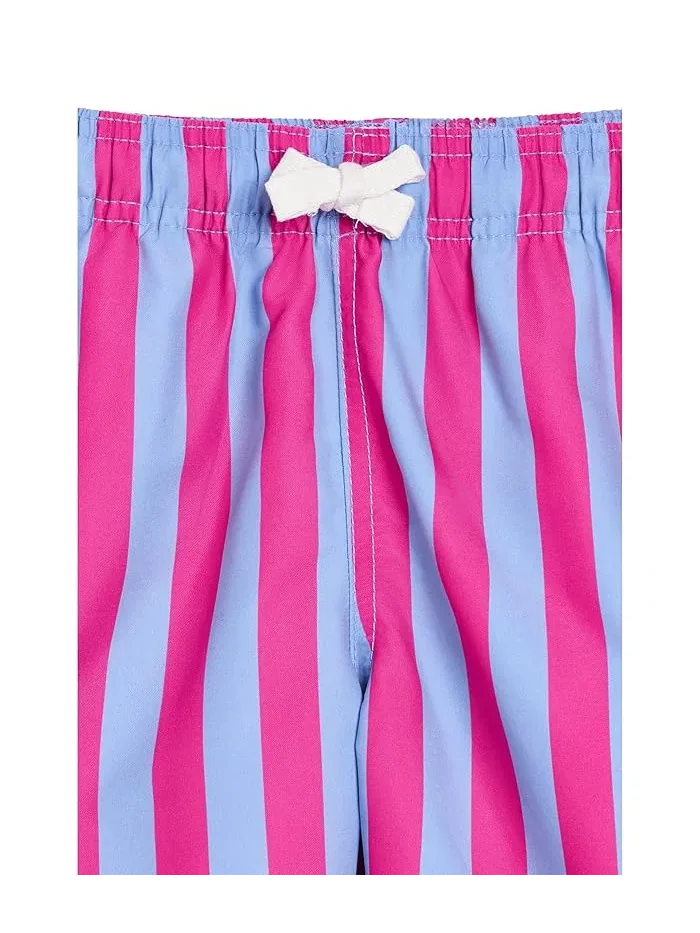 Плавки полосатые Cabana Striped Trunks Hanna Andersson — изображение 3 из 3, синий/розовый