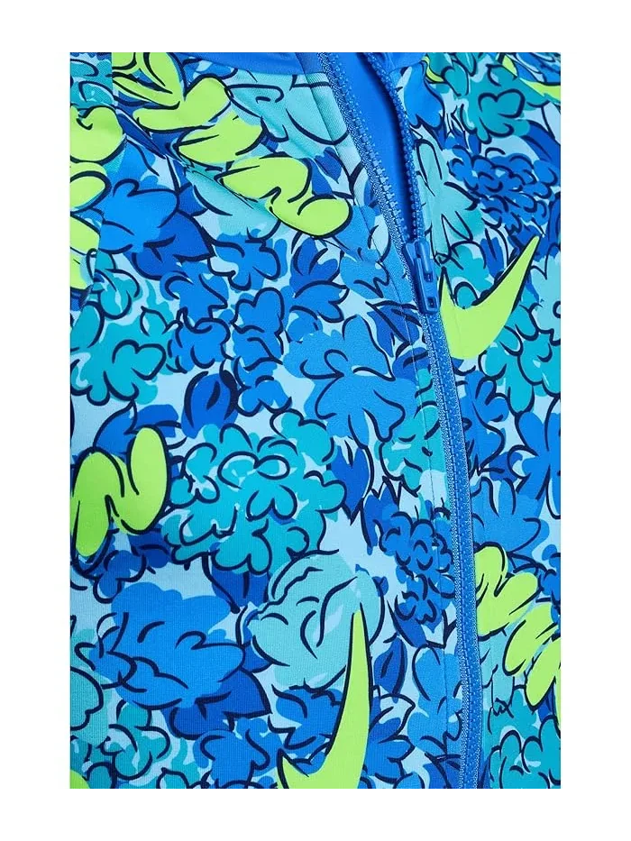 Купальник слитный с длинным рукавом Doodle Logo Nike Kids — изображение 3 из 3, синий