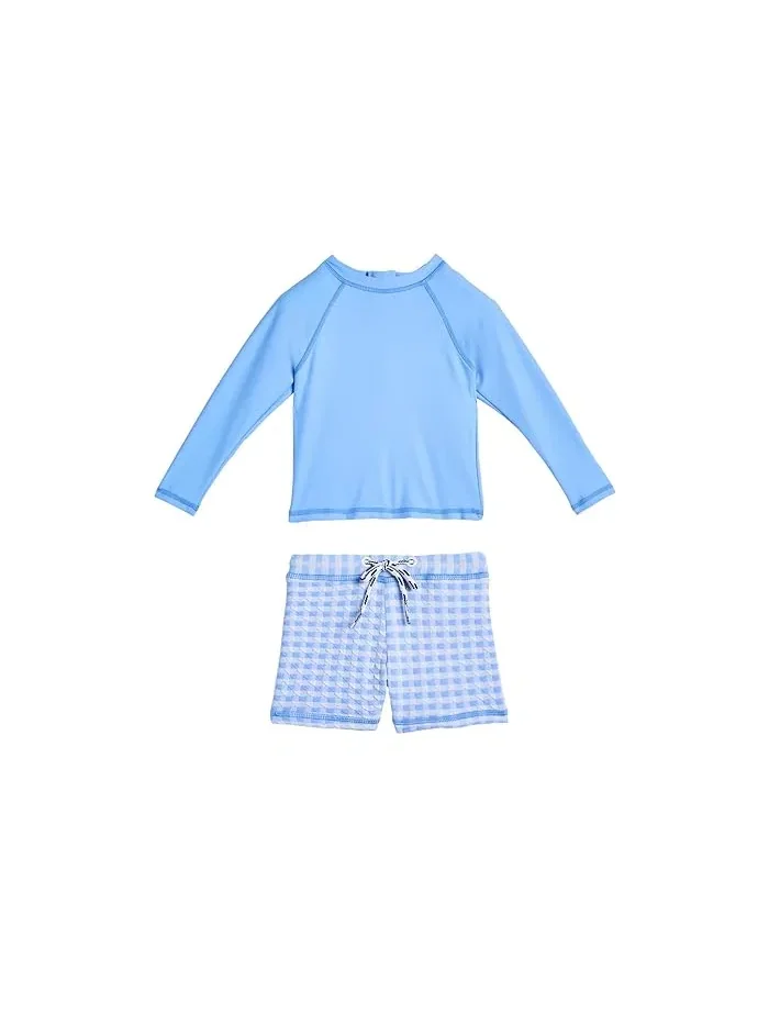 Купальный костюм с длинным рукавом Seaside Blue Snapper Rock Kids — синий