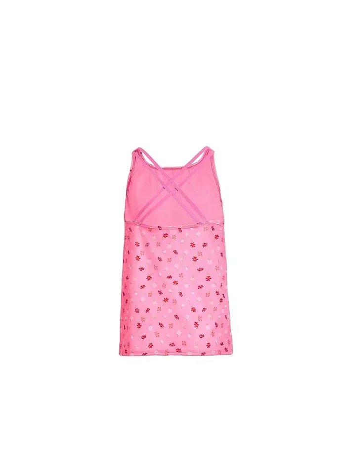 Купальник-танкини с принтом Crafted Blooms Spiderback Nike Kids — изображение 2 из 3, белый/белый/белый