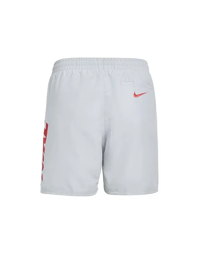 Плавки Nike Kids Breaker Cutout Swoosh 4" Brief Lined Volley — изображение 2 из 3, серый