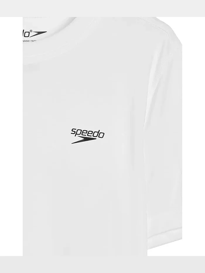 Футболка для плавания с коротким рукавом UV Swim Shirt Speedo Kids — изображение 3 из 3, белый