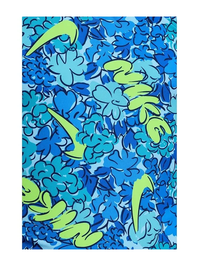 Купальник раздельный Doodle Floral Spiderback Midkini Set Nike Kids — изображение 3 из 3, синий