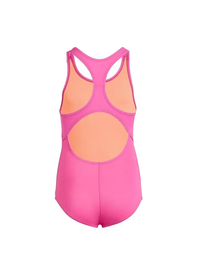Купальник слитный с поддержкой груди Effortless Essential Racerback Nike Kids — изображение 2 из 3, розовый