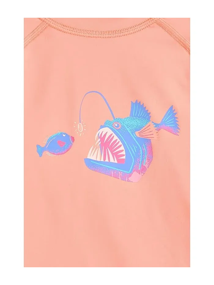 Рашгард The Lil Light The Way Chubbies Kids — изображение 3 из 3, светлый/оранжевый