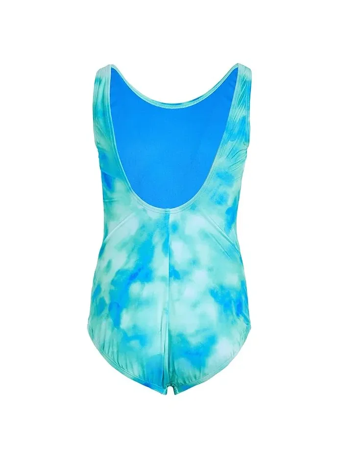 Купальник слитный Aquatic Awe U-Back Nike Kids — изображение 2 из 3, бирюзовый