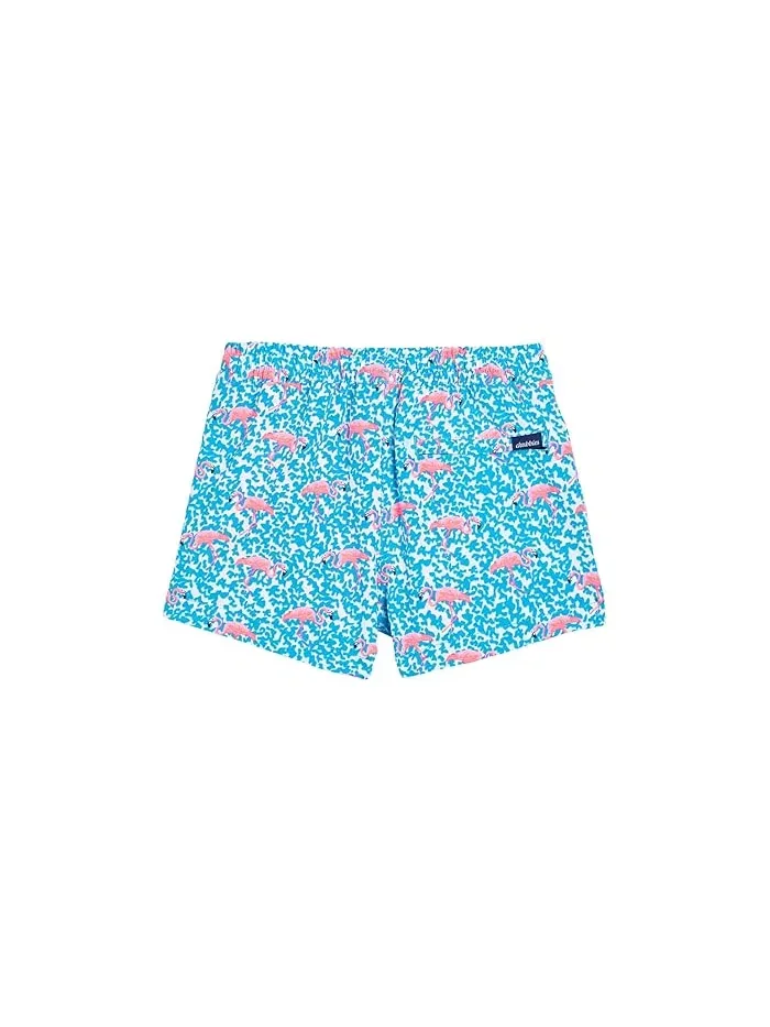 Плавки для мальчиков The Domingos Are For Flamingos с фламинго Chubbies Kids — изображение 2 из 3, яркий синий