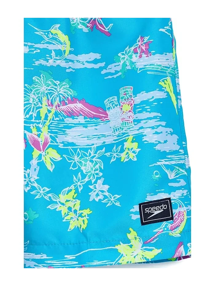 Плавки средней длины Speedo Kids Redondo Printed — изображение 3 из 3, синий