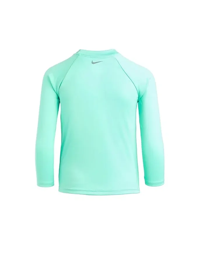 Купальный костюм с длинным рукавом и шортами Nike Kids — изображение 2 из 3, бирюзовый