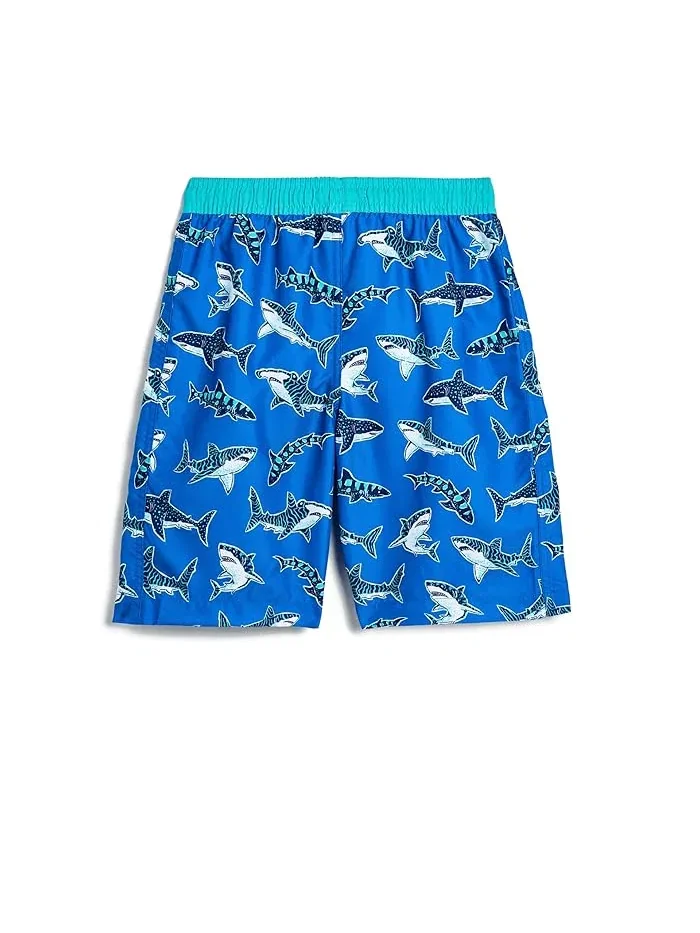 Плавки детские с защитой UPF 50+ Hatley Kids, Daphne — изображение 2 из 3, дафне зелёный