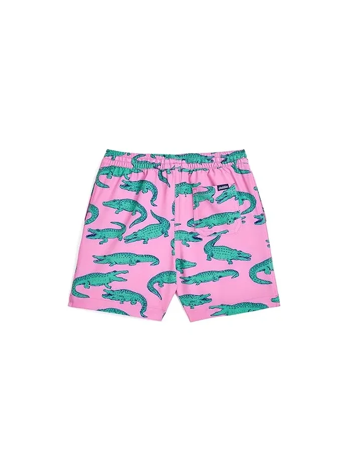 Плавки с крокодиловым принтом The Lil Glades Swim Trunks Chubbies Kids — изображение 2 из 3, темно-синий синий