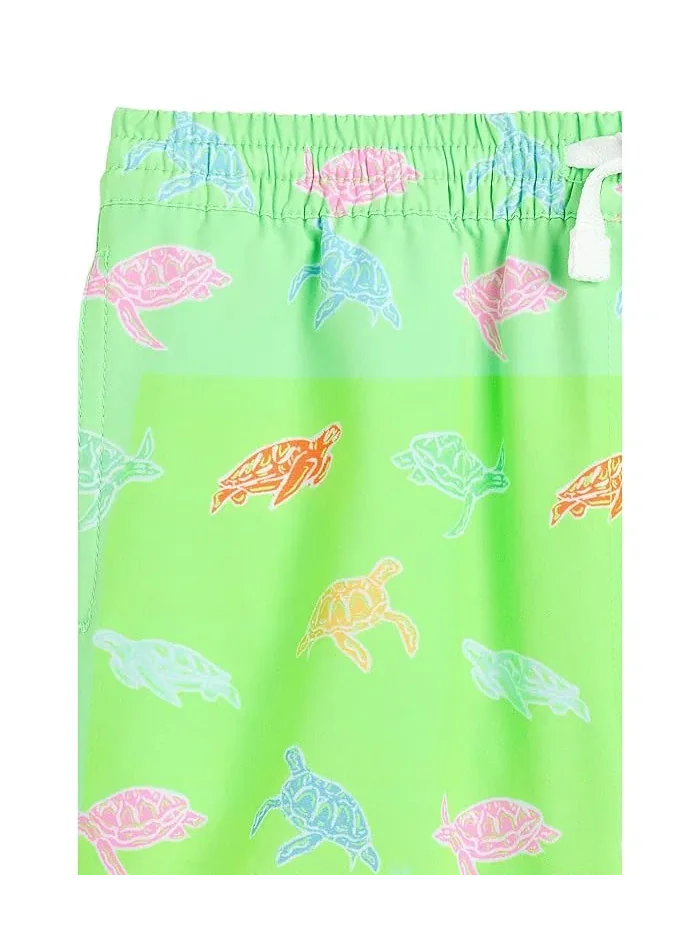 Плавки с принтом черепах The Lil Turtally Awesome Swim Trunk Chubbies Kids — изображение 3 из 3, яркий синий