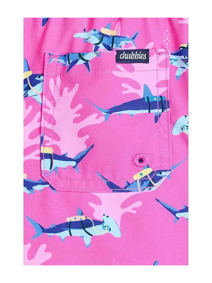 Плавки с акулами Chubbies Kids — изображение 3 из 3, яркий розовый