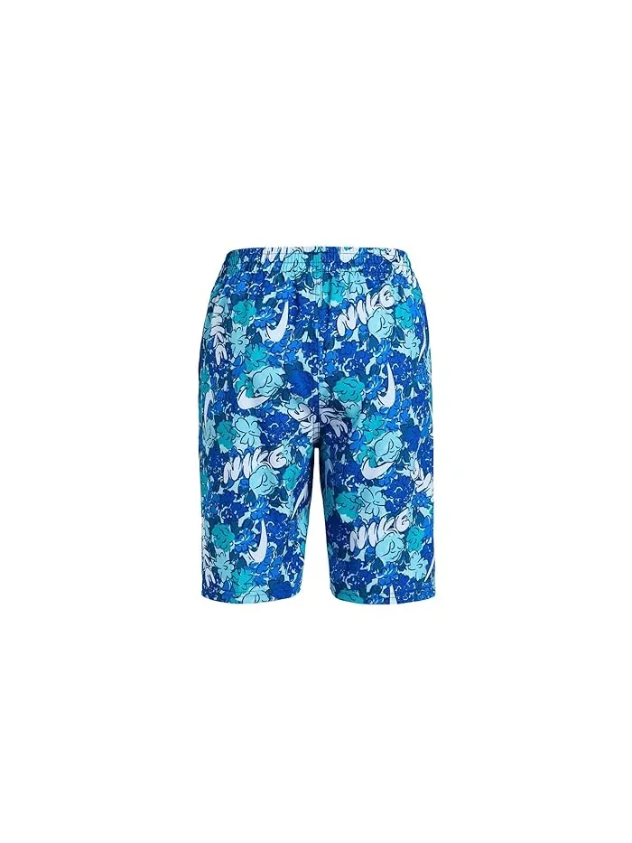 Плавки Nike Kids Breaker Floral All Over Print 7" Boxer Volley — изображение 2 из 3, синий