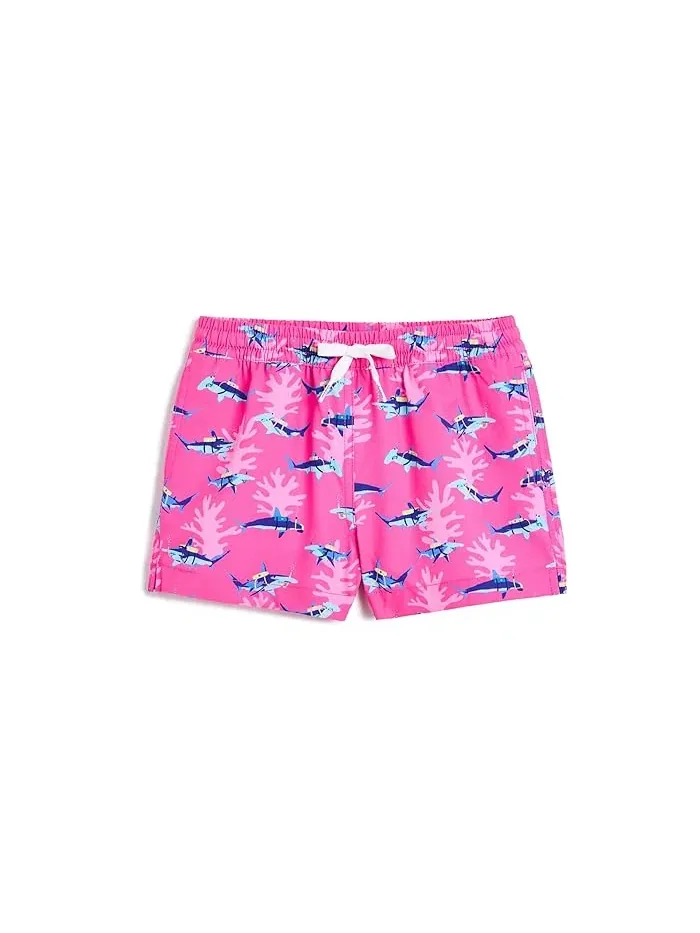 Плавки с акулами Bright Pink/Pattern Base, Chubbies Kids