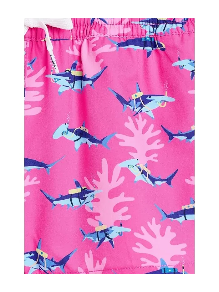 Плавки с акулами Bright Pink/Pattern Base, Chubbies Kids — изображение 3 из 3, розовый