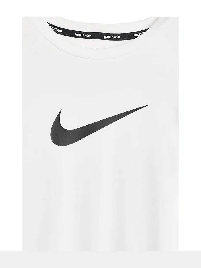 Футболка для плавания Nike Kids Hydroguard Essential Dri-FIT UV — изображение 3 из 3, белый