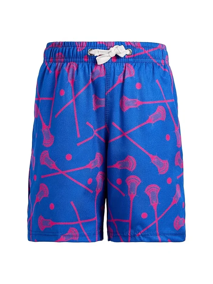 Плавки для мальчиков с принтом лакросс Guys Lacrosse Swim Trunks ChalkTalk SPORTS