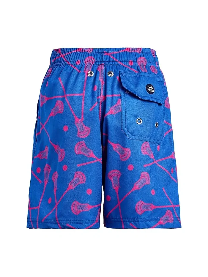Плавки для мальчиков с принтом лакросс Guys Lacrosse Swim Trunks ChalkTalk SPORTS — изображение 2 из 3, мульти