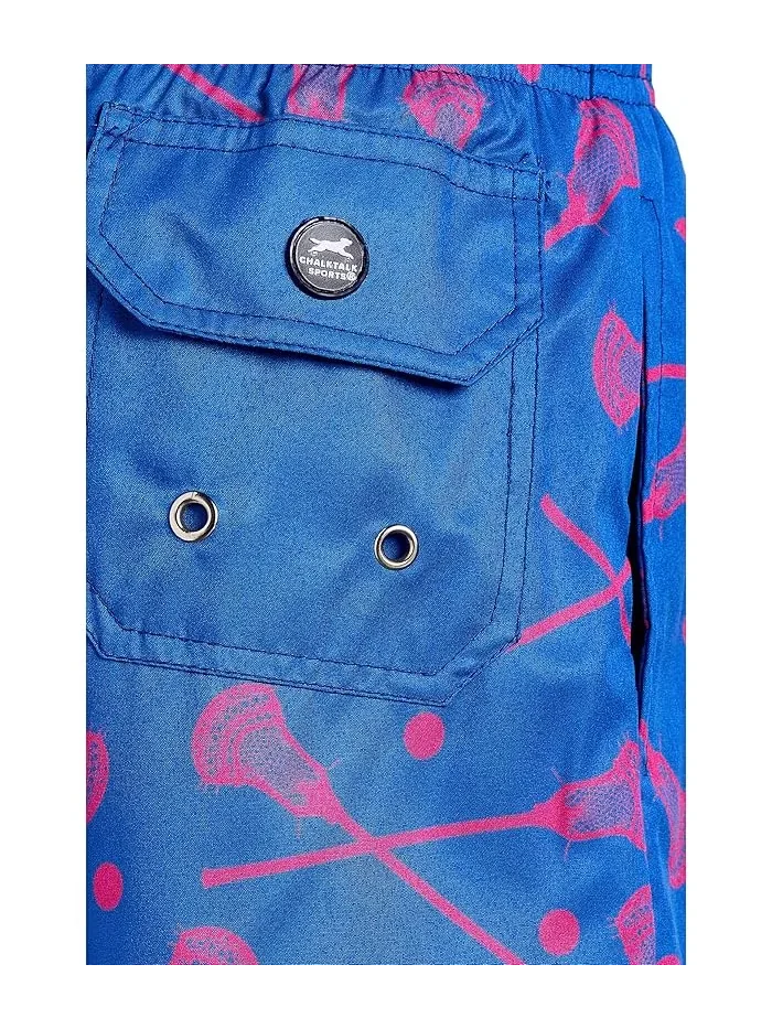 Плавки для мальчиков с принтом лакросс Guys Lacrosse Swim Trunks ChalkTalk SPORTS — изображение 3 из 3, мульти
