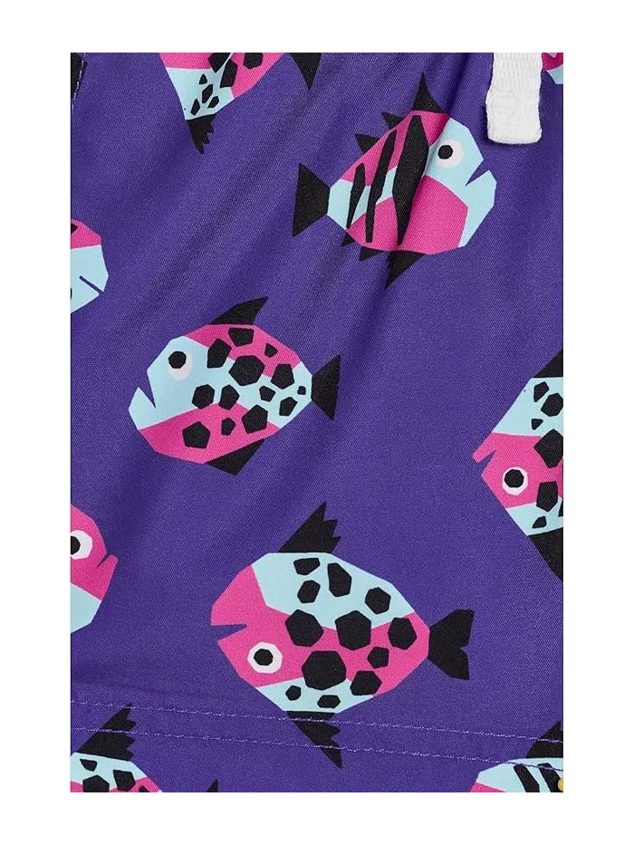Плавки классические Printed Classic Trunks Hanna Andersson, Fishy Fun — изображение 3 из 3, рыбья радость