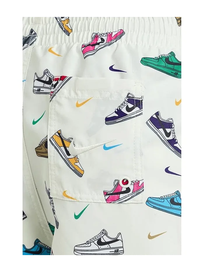 Плавки Nike Kids Multi Sneaker 7" Brief Lined Volley — изображение 3 из 3, голубой