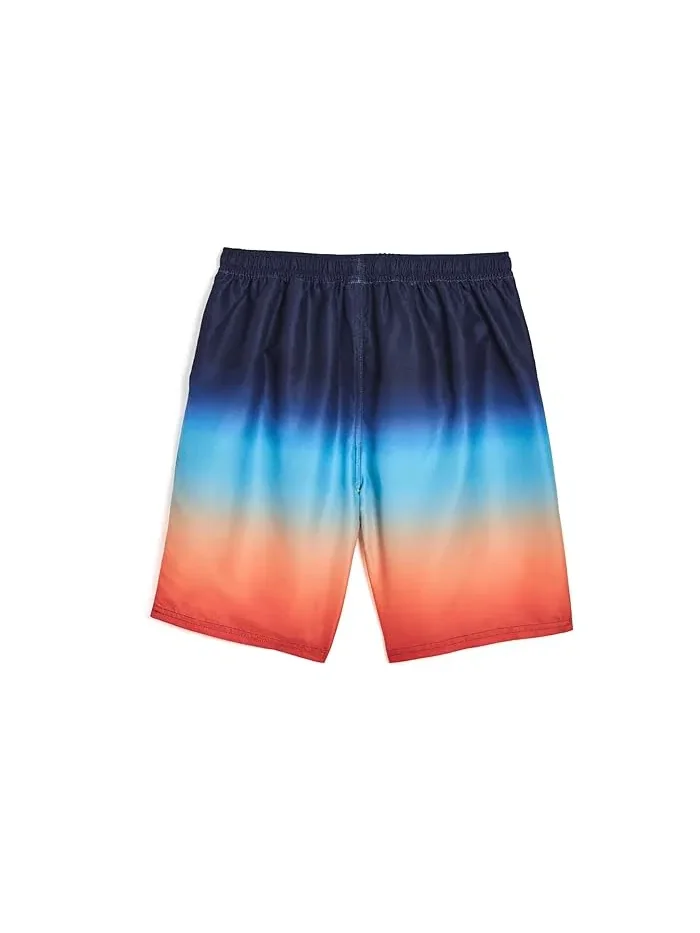 Плавки градиентные Gradient Swim Trunks Deux par Deux — изображение 2 из 3, синий/оранжевый