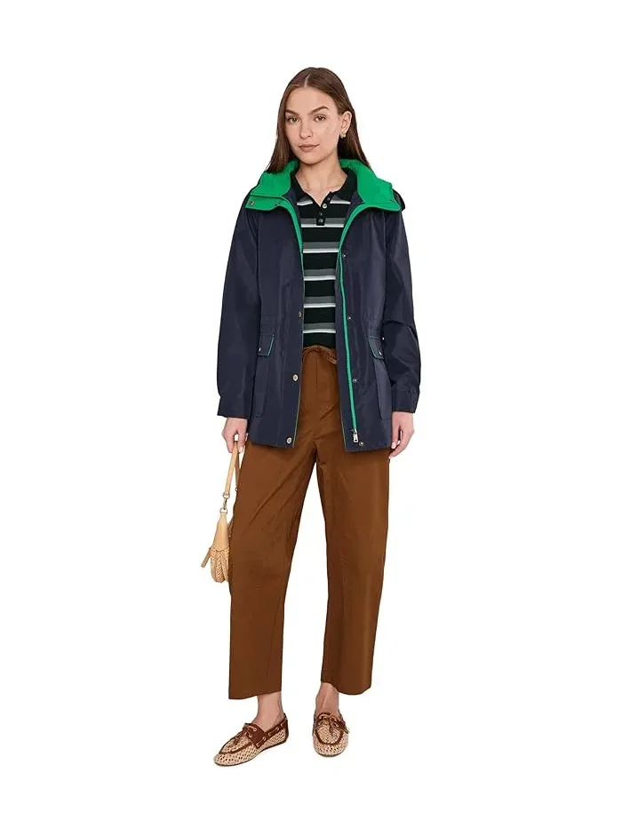 Куртка с капюшоном Anorak Contrast Hood Lauren Ralph Lauren — изображение 2 из 5, темный темно-синий