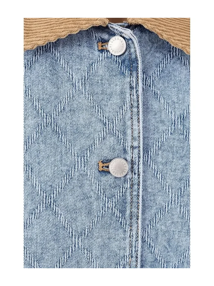 Куртка Relaxed Barn Jacket Avec Les Filles — изображение 5 из 5, светло-голубой