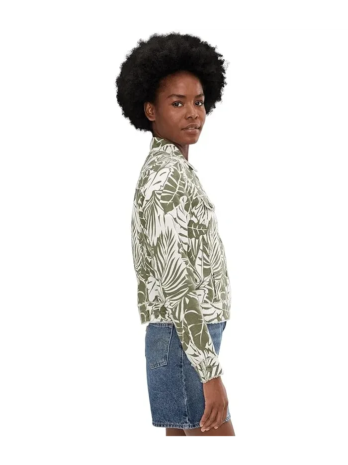 Куртка с цветочным принтом Palmae Beach Two Palms Raw Edge Tommy Bahama — изображение 3 из 5, розовый