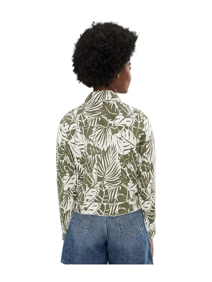 Куртка с цветочным принтом Palmae Beach Two Palms Raw Edge Tommy Bahama — изображение 4 из 5, розовый