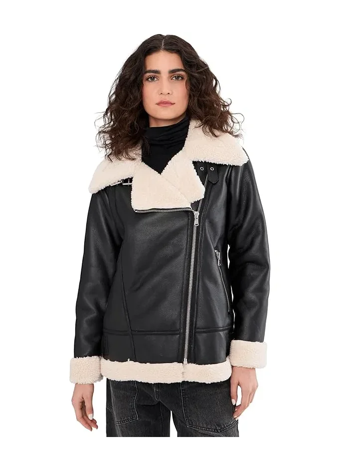 Куртка с воротником молния Zip Front Jacket with Collar Vince Camuto