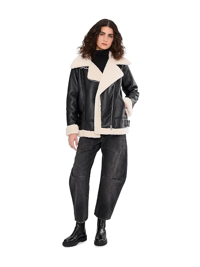 Куртка с воротником молния Zip Front Jacket with Collar Vince Camuto — изображение 2 из 5, коричневый
