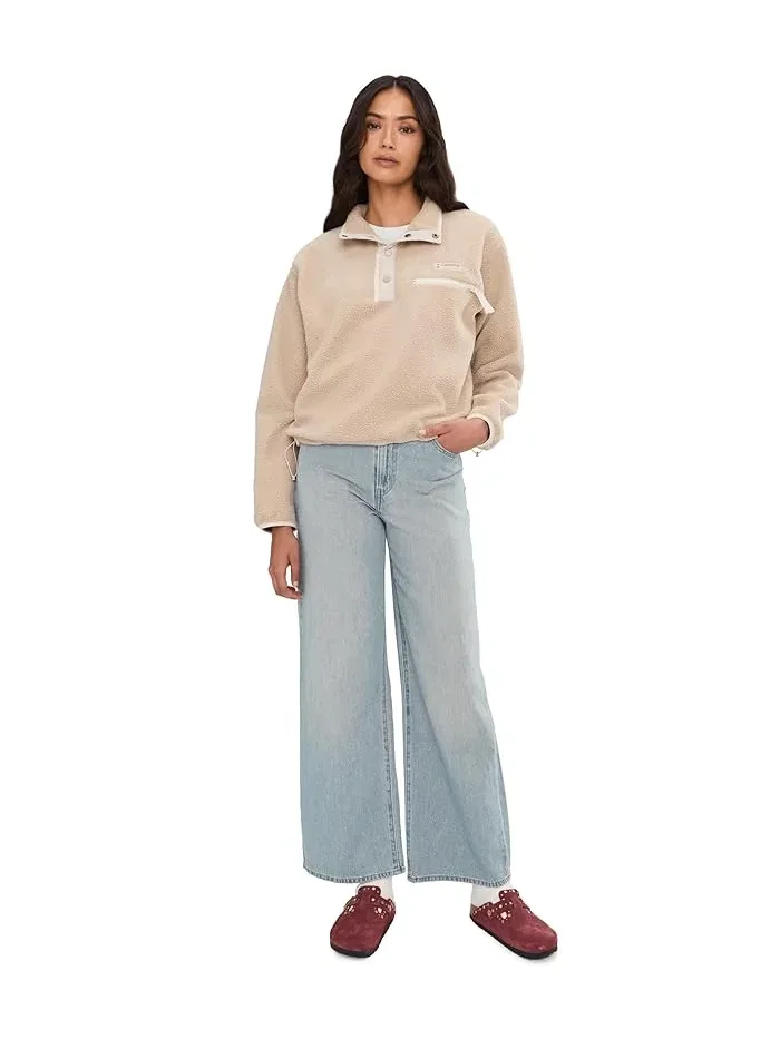 Флисовая куртка Columbia Helvetia II Cropped 1/2 Snap — изображение 2 из 5, фоссильный