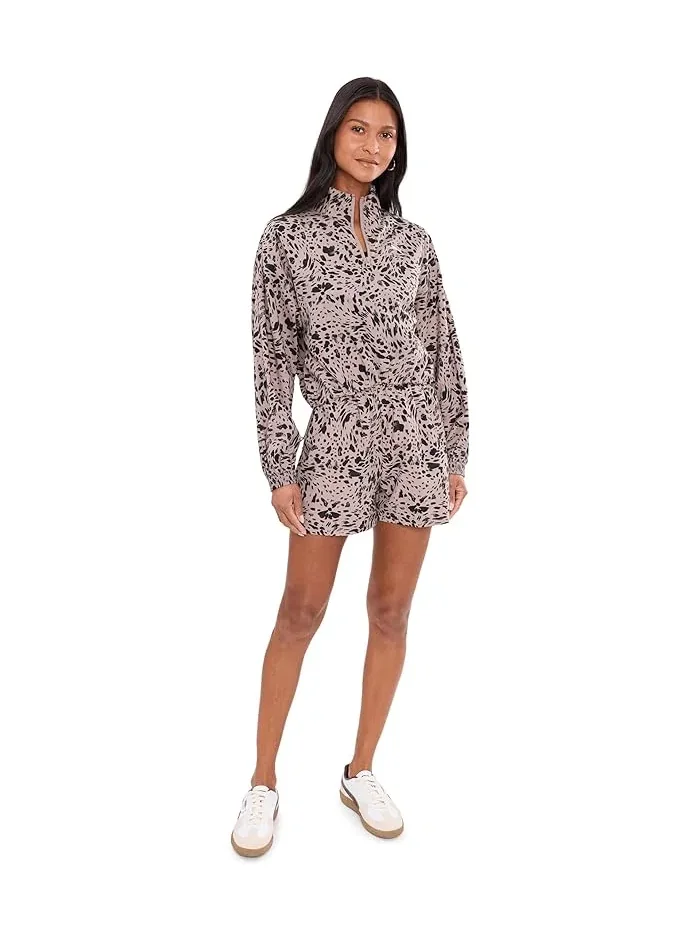 Куртка с принтом Relaxed Woven Half-zip Jacket PUMA — изображение 2 из 5, розовый/белый