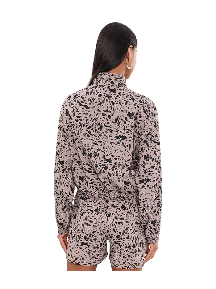Куртка с принтом Relaxed Woven Half-zip Jacket PUMA — изображение 4 из 5, розовый/белый