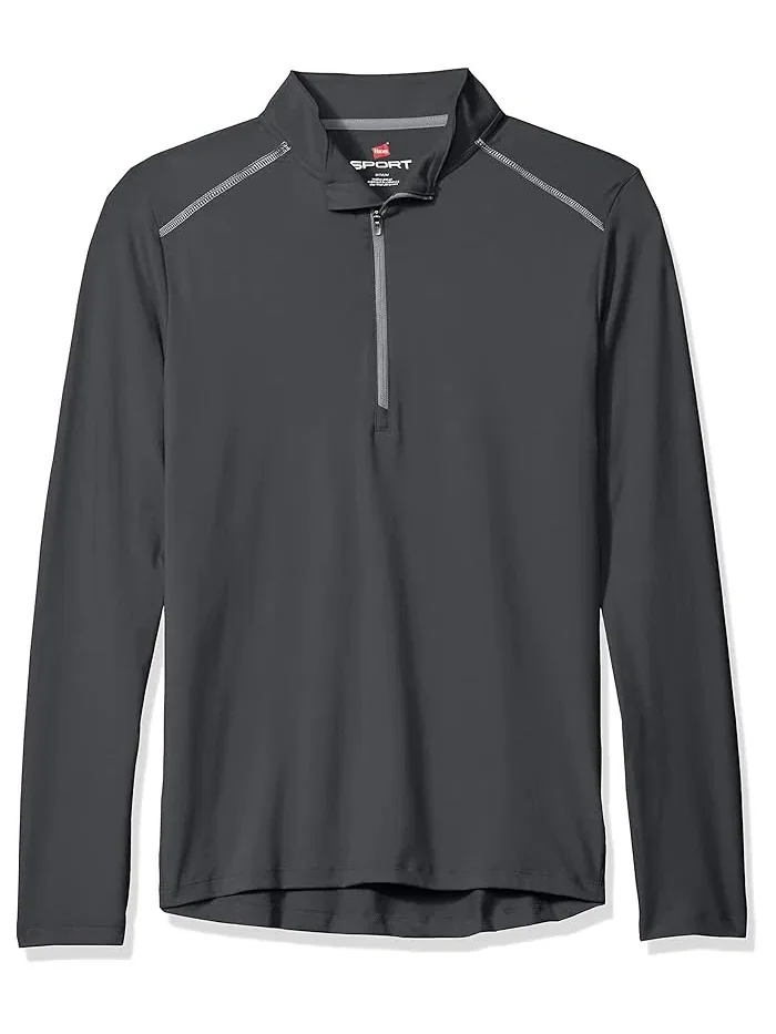 Флисовая куртка с четвертью молнией модель Sport Performance Hanes