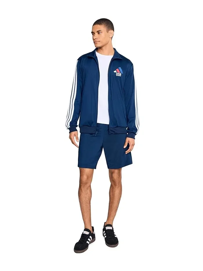 Куртка Adidas USA OLP Track Top — изображение 2 из 5, темно-синий синий