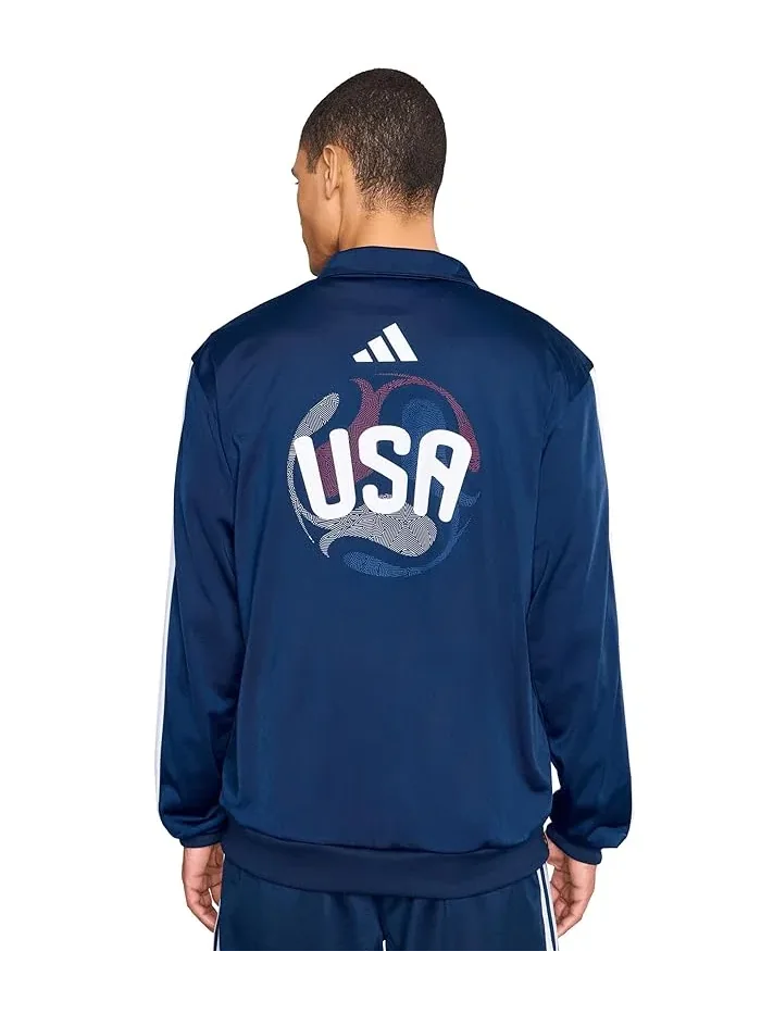 Куртка Adidas USA OLP Track Top — изображение 4 из 5, темно-синий синий