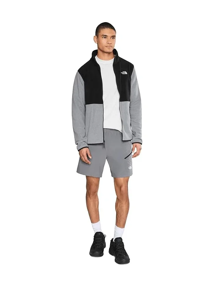 Флисовая куртка Glacier Fleece Colorblocked The North Face — изображение 2 из 5, серый/черный
