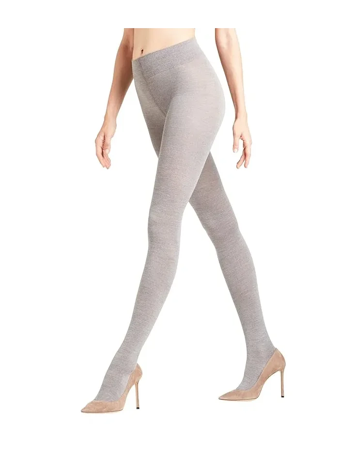 Колготки шерстяные Soft Merino Tights Falke — изображение 2 из 3, светлый серый