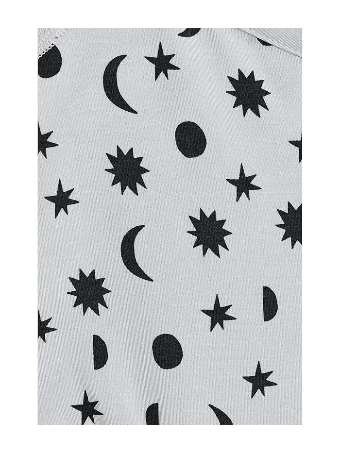 Комплект Wiggle Set из TENCEL Stars and Moon on Tonal Grey, Hanna Andersson — изображение 3 из 3, серый