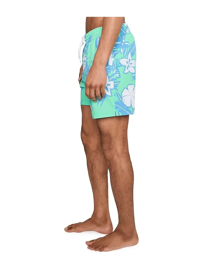Плавки с цветочным принтом The Baja Breezies Chubbies — изображение 3 из 5, бирюзовый
