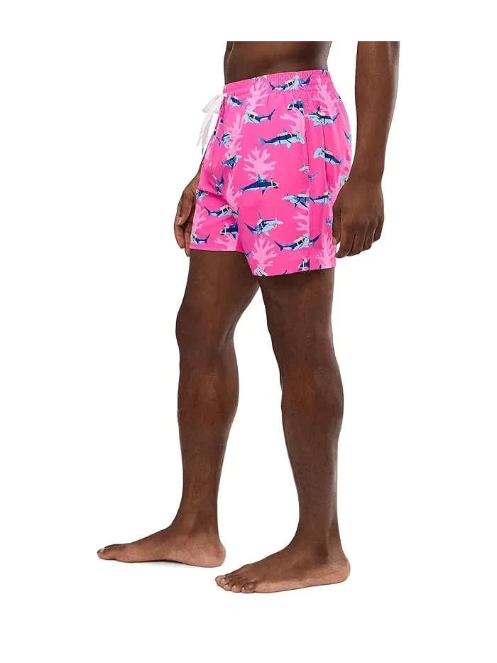 Плавки классические The Great Pink Sharks 5.5" Chubbies — изображение 3 из 5, яркий розовый