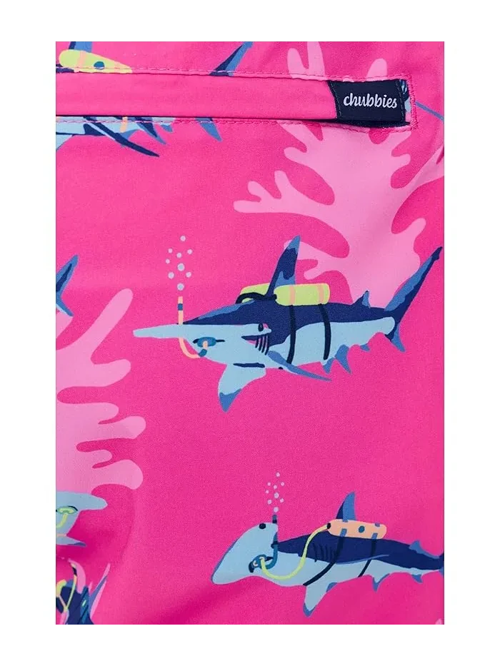 Плавки классические The Great Pink Sharks 5.5" Chubbies — изображение 5 из 5, яркий розовый