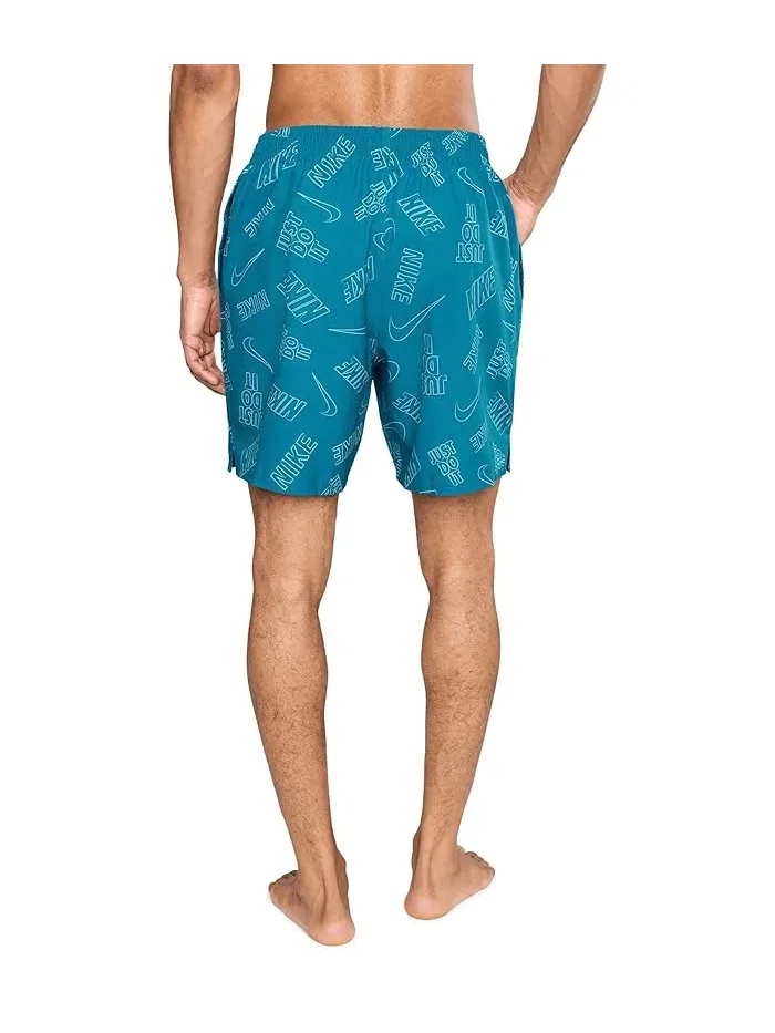 Плавки Nike Breaker Multi Print 7" Volley — изображение 4 из 5, зеленый