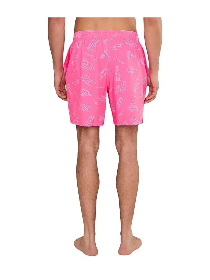Плавки Breaker Multi Print 7" Nike — изображение 4 из 5, розовый