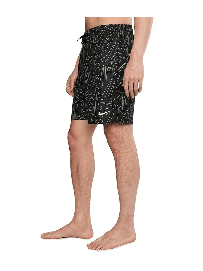 Шорты для плавания Breaker Tossed Swoosh 7" Nike — изображение 3 из 5, черный